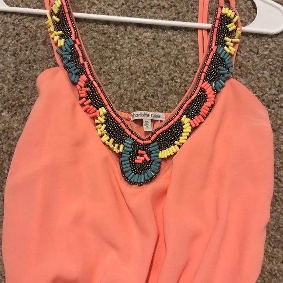 Orange/pink romper - Picture 2 of 3